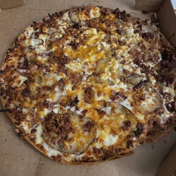 Cousin Vinny's Pizza - Cream & Crimson (14") this is really the best pizza ever. Potatoes on pizza? Trust me, it's delicious. - Pizza Near Me - Muncie, Indiana Cousin Vinny's Pizza - Cream & Crimson (14") this is really the best pizza ever. Potatoes on pizza? Trust me, it's delicious. - Pizza Near Me - Muncie, Indiana