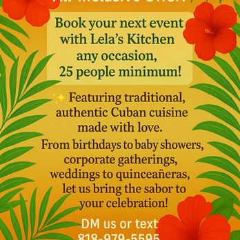 Lela’s Kitchen - Book you next event with Lela's Kitchen - Caterers Near Me - Reseda , California