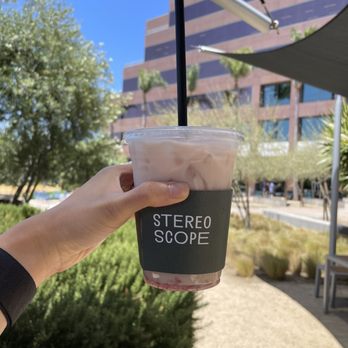 Stereoscope - Medium Strawberry Milk with Oat Milk - Coffee Roasteries Near Me - Newport Beach, California Stereoscope - Medium Strawberry Milk with Oat Milk - Coffee Roasteries Near Me - Newport Beach, California