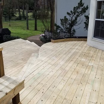 JFly Construction - New deck rebuild with multiple tiers and specialty cuts. - General Contractors Near Me JFly Construction - New deck rebuild with multiple tiers and specialty cuts. - General Contractors Near Me