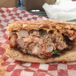 Shrimp sandwich cross section