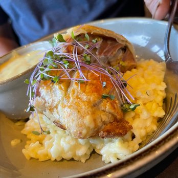 Monets Wine Bistro - Cod Wellington with creamy risotto! Perfection! - French Near Me - Exeter, California