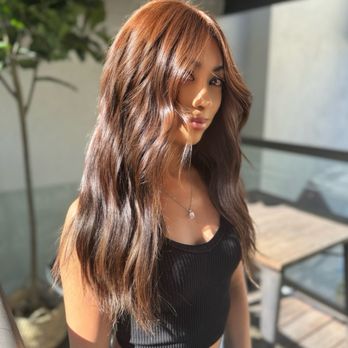 Hair By Karma - Chocolate copper brown - Hair Stylists Near Me - Encino, California