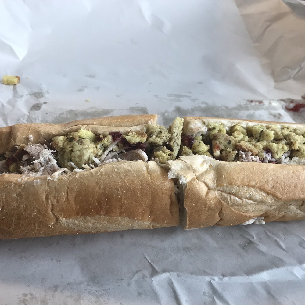 Capriotti's Sandwich Shop - Half of a large Bobbie sandwich. Gigantic! - Sandwiches Near Me - Reno, Nevada Capriotti's Sandwich Shop - Half of a large Bobbie sandwich. Gigantic! - Sandwiches Near Me - Reno, Nevada