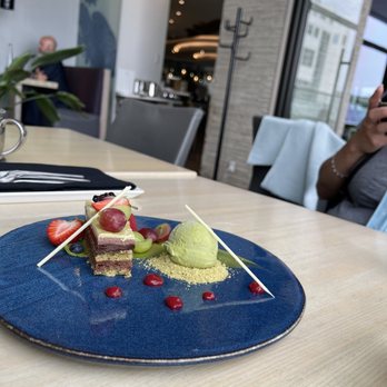 Miku - Green tea opera cake - Japanese Near Me - Vancouver, British Columbia Miku - Green tea opera cake - Japanese Near Me - Vancouver, British Columbia