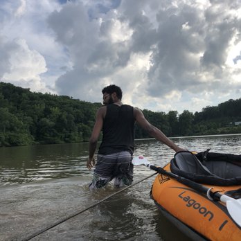 Reiki With Love - Our Nature Morgan Falls Overlook towing 6 tubes attached to our two kayaks. - Reiki Near Me