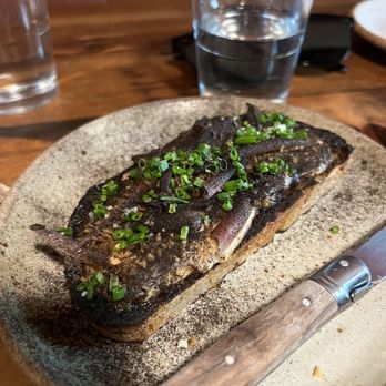 Off Alley - Whipped lardo toast, ramps, garlic - Wine Bars Near Me - Seattle, Washington