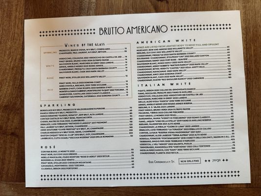Menu photo 4 Brutto Americano New Orleans, LA