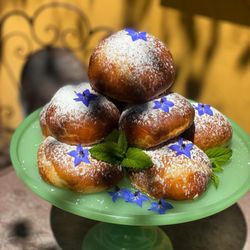 Nightingale Breads - Brioche buns filled with whipped ricotta, cream and local strawberries