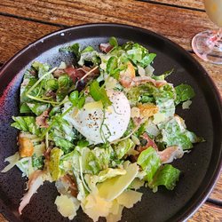 Original Sin - Exquisite Caesar salad, anchovie dressing and poached egg .