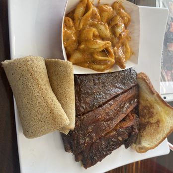 Smoke'N Ash BBQ - Here we go Awaze Pork Ribs BBQ Plate / Guy Fieri's Favorites - Barbeque Near Me - Arlington, Texas Smoke'N Ash BBQ - Here we go Awaze Pork Ribs BBQ Plate / Guy Fieri's Favorites - Barbeque Near Me - Arlington, Texas