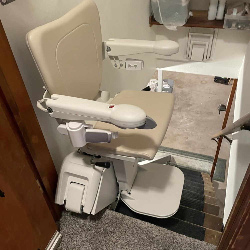 Allegheny Accessibility - Handicare 100 stair lift to the basement. - Mobility Equipment Sales & Services Near Me - Duncansville , Pennsylvania