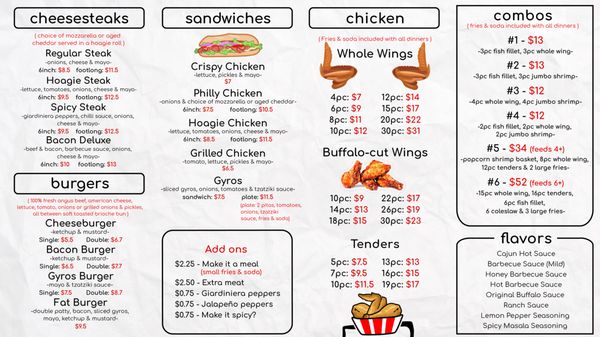 Menu photo 2 Fatzees Evanston, IL