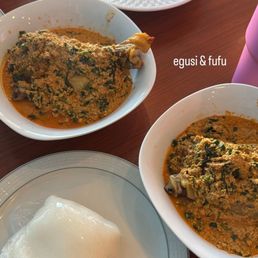 chicken egusi & fufu with jolaf Jollof Rice chicken egusi & fufu with jolaf Jollof Rice