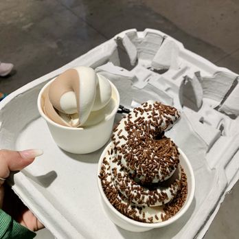 Polar Park - Ice cream soft serve with convenient carrying tray - Baseball Fields Near Me - Worcester, Massachusetts