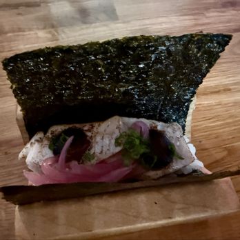 Yonsei Handrolls - Seared albacore with black garlic aioli - Japanese Near Me - Oakland, California Yonsei Handrolls - Seared albacore with black garlic aioli - Japanese Near Me - Oakland, California