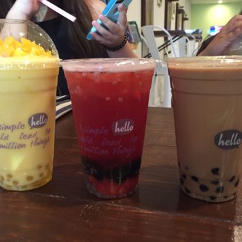 Hello Boba - Mango, Pom pom, milk tea - Bubble Tea Near Me - Allen, Texas Hello Boba - Mango, Pom pom, milk tea - Bubble Tea Near Me - Allen, Texas