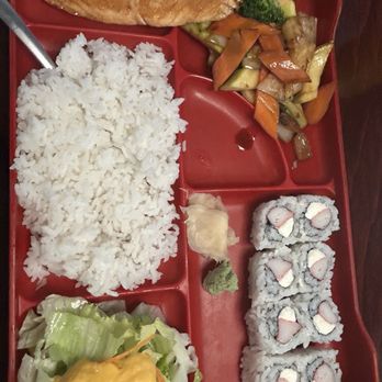 Sushi Q - Salmon lunch bento Box - Sushi Bars Near Me - Jacksonville, Florida Sushi Q - Salmon lunch bento Box - Sushi Bars Near Me - Jacksonville, Florida