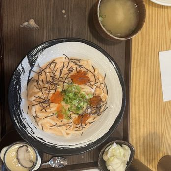 Tendon Kohaku - Mentaiko Udon - Japanese Near Me - Bellevue, Washington