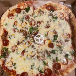 Four topping pizza