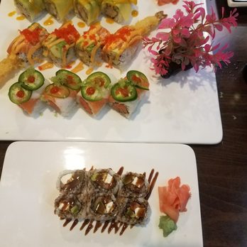 Hajime Asian Bistro - Philly roll with eel sauce, mango rolls, and some spicy rolls. - Japanese Near Me - Saint Cloud, Minnesota Hajime Asian Bistro - Philly roll with eel sauce, mango rolls, and some spicy rolls. - Japanese Near Me - Saint Cloud, Minnesota