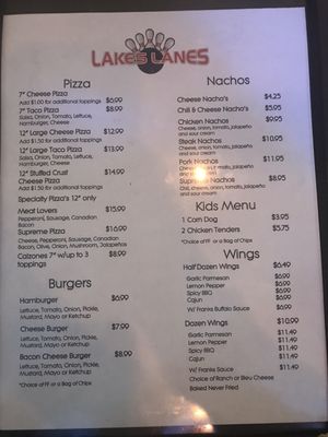 Menu photo 1 Lakes Lanes Bowling Alley The Colony, TX Menu photo 1 Lakes Lanes Bowling Alley The Colony, TX