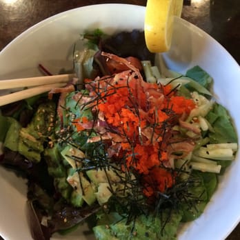 Edo Japan - Korean Salmon salad bowl was very good and $9 from 3-6:30pm - Sushi Bars Near Me - Rockwall, Texas Edo Japan - Korean Salmon salad bowl was very good and $9 from 3-6:30pm - Sushi Bars Near Me - Rockwall, Texas