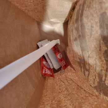 Taco Bell - 4 extra sauces and a straw for 2 drinks. - Fast Food Near Me - San Diego, California Taco Bell - 4 extra sauces and a straw for 2 drinks. - Fast Food Near Me - San Diego, California