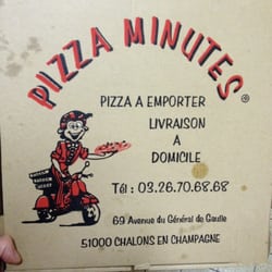 Pizza Minutes - Boîte en carton du restaurant