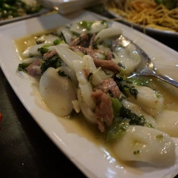 Dumpling Cafe - Rice cakes w pork and mustard greens - Taiwanese Near Me - Boston, Massachusetts