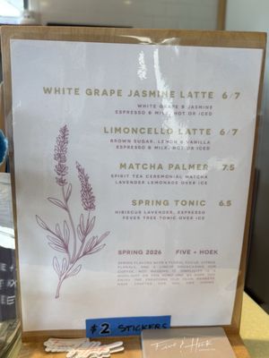 Menu photo 1 Five & Hoek Coffee Geneva, IL