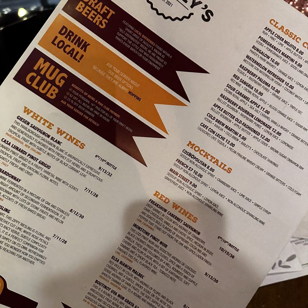 Dooley's - Menu - Cocktail Bars Near Me - West Bend, Wisconsin Dooley's - Menu - Cocktail Bars Near Me - West Bend, Wisconsin