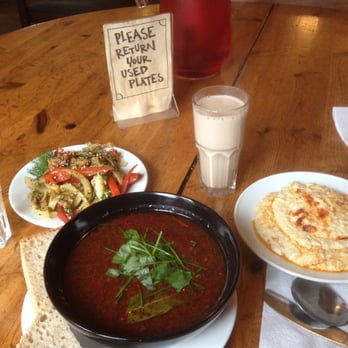 Morgenstedet - Beetroot soup, salad and humus - Vegetarian Near Me - København K, 84