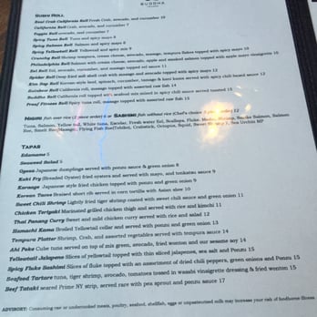 Buddha Lounge - Dinner menu - Sushi Bars Near Me - Lexington, Kentucky