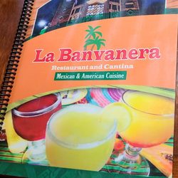 Labamba Mexican Restaurant - Front of menu