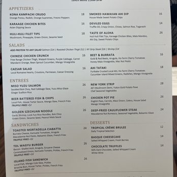 The Dotted Line - Lunch Menu (taken 1/9/2026) - Breakfast & Brunch Near Me - Honolulu, Hawaii