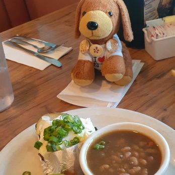 Spire's Restaurants - Chicken breast w/avocado, baked beans, and baked potato. 5/22/26 - American Near Me - Torrance, California Spire's Restaurants - Chicken breast w/avocado, baked beans, and baked potato. 5/22/26 - American Near Me - Torrance, California