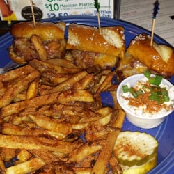Bobby Ray's - Pretzel sliders with old bay fries