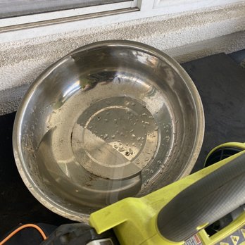 Valley Patios - Riverside - Water collected from leak - Patio Coverings Near Me