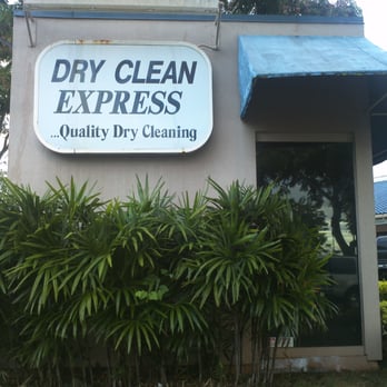 Dry Clean Express - Waipio - Sign on the side of building - Laundromat Near Me - Waipahu, Hawaii