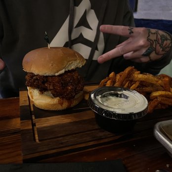 Wayward Bar & Kitchen - Nashville hot chicken sandwich - Bars Near Me - Baltimore, Maryland