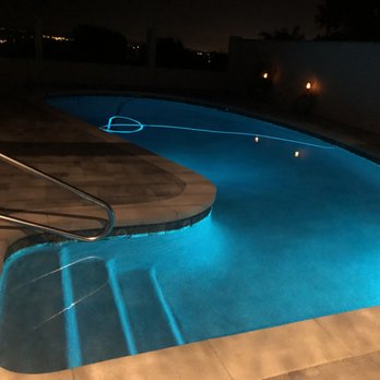 Calimingo Pools - The white lcd lighting is even stunning on this pebble sheen plaster finish. - Landscape Architects or Designers Near Me - Newport Beach, California Calimingo Pools - The white lcd lighting is even stunning on this pebble sheen plaster finish. - Landscape Architects or Designers Near Me - Newport Beach, California