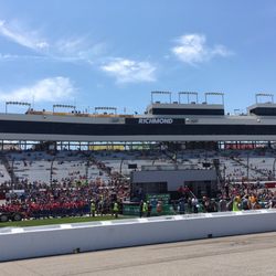 International Speedway - View from the pits looking at the finishing line.