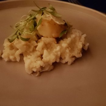Hollow Spirits Distillery - Porcini Mushrooms Risotto with seared scallop and shaved parm! - Beer, Wine & Spirits Near Me - Albuquerque, New Mexico Hollow Spirits Distillery - Porcini Mushrooms Risotto with seared scallop and shaved parm! - Beer, Wine & Spirits Near Me - Albuquerque, New Mexico