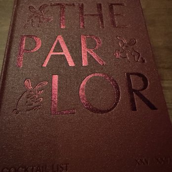 The Dead Rabbit - PARLOR MENU - Cocktail Bars Near Me - New York, New York