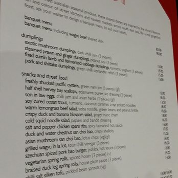 Gingerboy - Menu October 2016 - Chinese Near Me - Melbourne, VIC