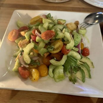 IL Nido - fresh cucumber, tomato, bell pepper salad - Sicilian Near Me - Sherman Oaks, California