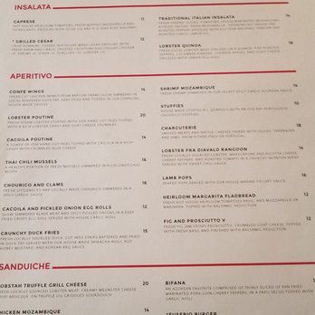 La Tavolo Do Mar - the menu - Portuguese Near Me - East Providence, Rhode Island
