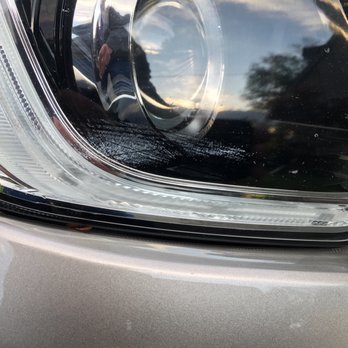 The Auto Salon - Wax on head light - Auto Glass Services Near Me - Fallston, Maryland
