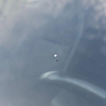 Speedy Glass - Pinhole windshield damage - before repair - Auto Glass Services Near Me - Scarborough, Ontario